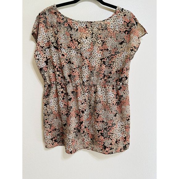 Ratio by Liz Claiborne BOHO Sheer Babydoll Top with Crocheted Neckline, Size 12 - Picture 4 of 4